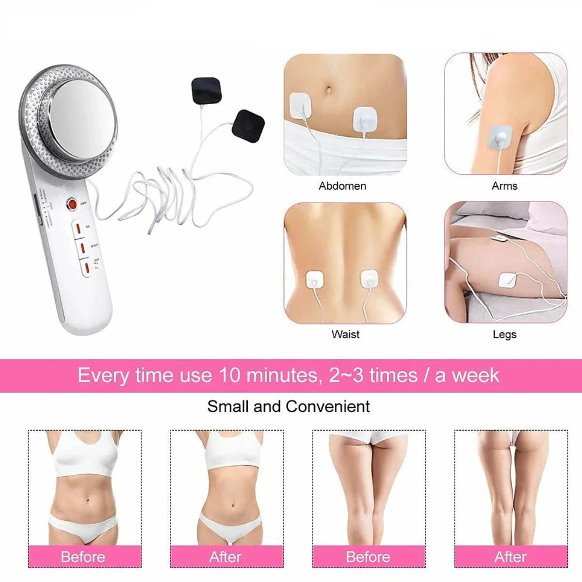 3 in 1 Ultrasonic Anti-Cellulite Slimming Machine